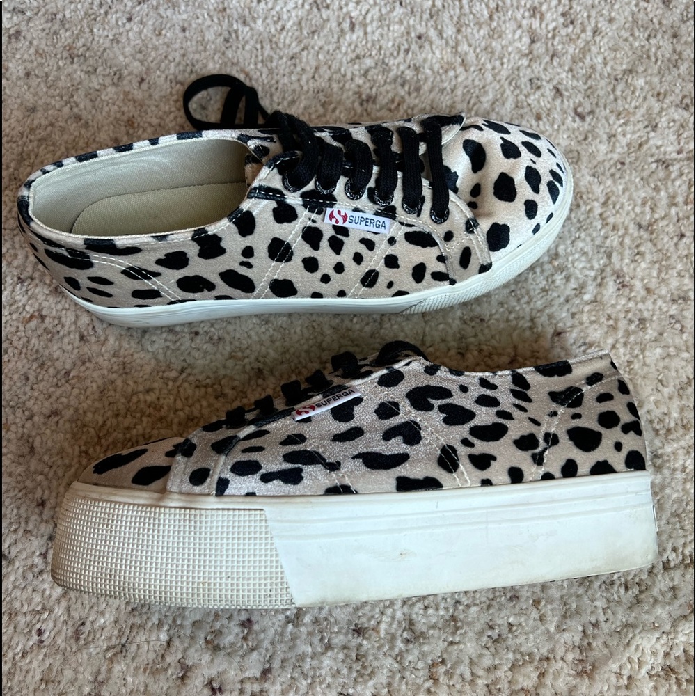 Superga Dalmatian Platform Sneakers